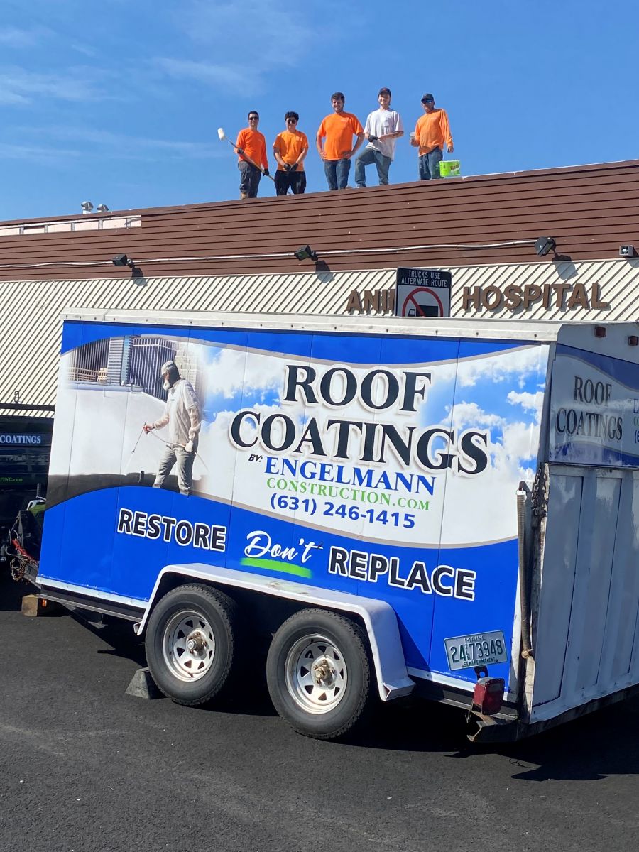 Deer Park Animal Hospital and Kennel roof coating